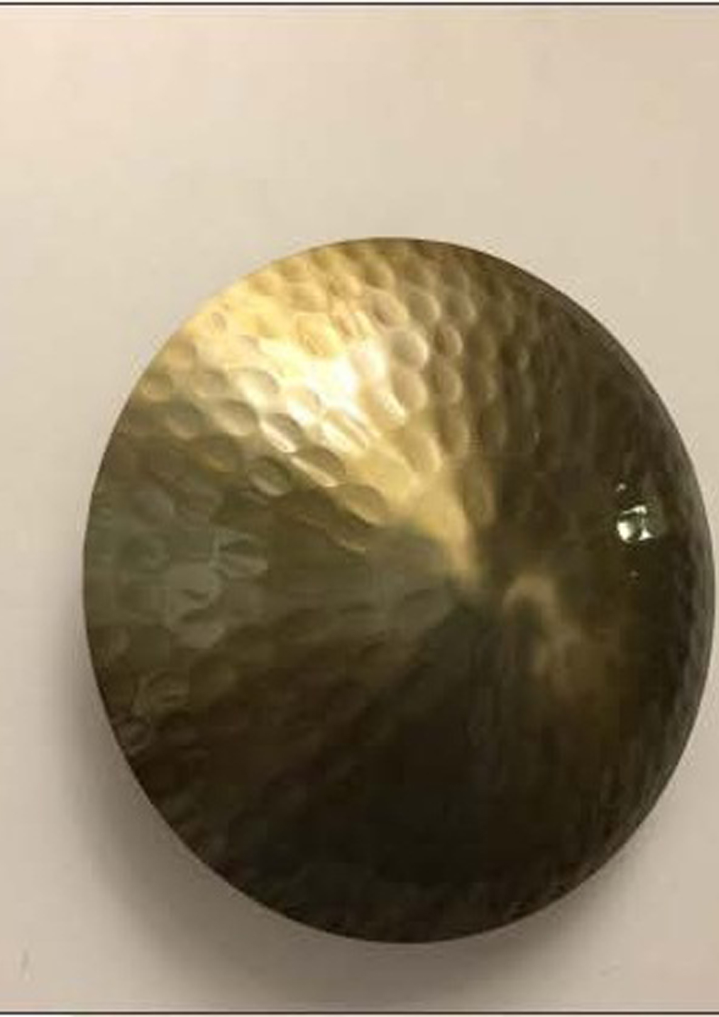 Beyond Lights - Brass Hammered Plate- GL
